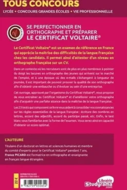 Se perfectionner en orthographe et préparer le Certificat Voltaire, France Picard