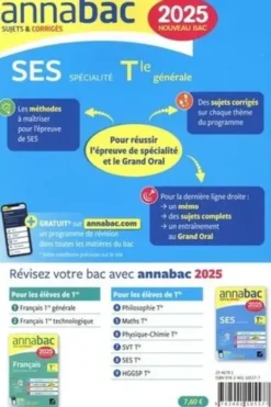 SES spécialité Tle générale. Sujets & Corrigés, Edition 2025, Thomas Dautais