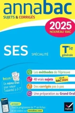 SES spécialité Tle générale. Sujets & Corrigés, Edition 2025, Thomas Dautais