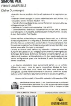 Simone Veil. Femme universelle, Didier Durmarque