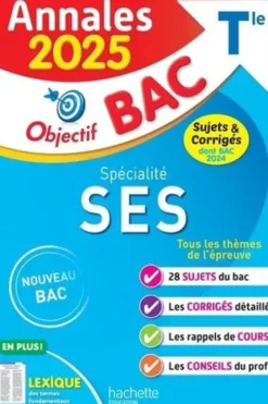 Spécialité SES Tle. Sujets & corrigés, Edition 2025, David Mourey