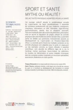 Sport et santé, mythe ou réalité ? Des activités physiques adaptées pour la santé, Tanguy Marqueste