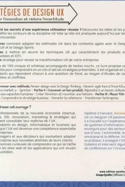 Stratégies de design UX. Accélérer l'innovation et réduire l'incertitude, Antoine Visonneau