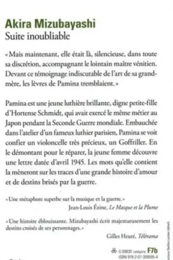 Suite inoubliable, Akira Mizubayashi