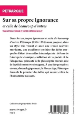 Sur sa propre ignorance et sur celle de beaucoup d'autres, Pétrarque