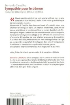 Sympathie pour le démon, Bernardo Carvalho