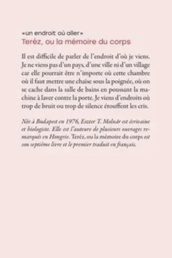 Teréz, ou la mémoire du corps, Eszter T. Molnar
