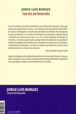 Textes retrouvés. Essais, portraits, articles, conférences, Jorge Luis Borges
