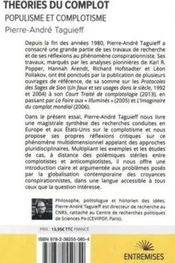 Théories du complot. Populisme et complotisme, Edition revue et augmentée, Pierre-André Taguieff