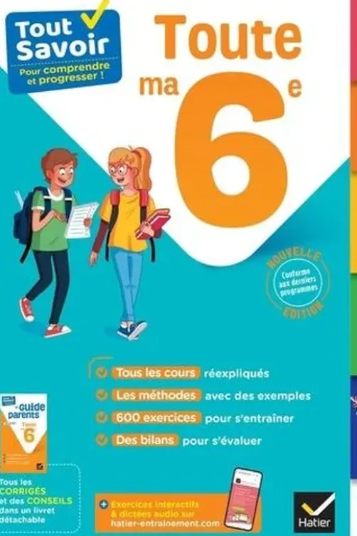 Toute ma 6e. Avec le Guide parents détachable, Marjorie Champetier