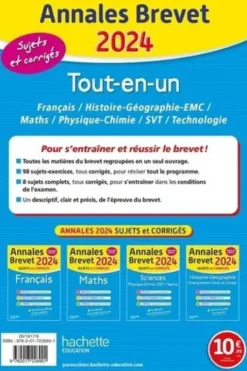 Tout-en-un 3e. Sujets et corrigés, Edition 2024, Sébastien Dessaint