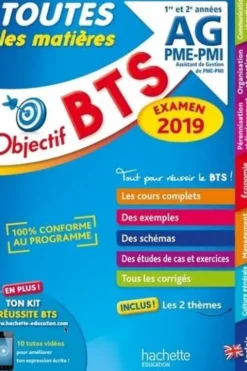 Toutes les matières AG PME-PMI 1re et 2e années. Edition 2019, Jacqueline Thédié