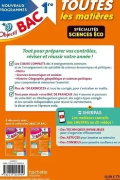 Toutes les matières 1re Spécialités sciences éco. Edition 2024, Philippe Rousseau