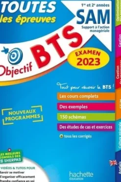 Toutes les épreuves BTS SAM 1re et 2e années. Edition 2023, Anne-Christine Dray