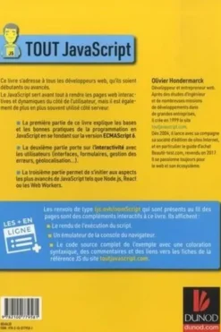 Tout Javascript, Olivier Hondermarck