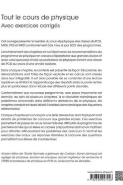 Tout le cours de physique MPSI-PCSI-PTSI-MP2I. Avec exercices corrigés, Lionel Jannaud