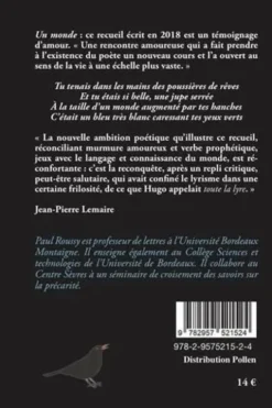Un monde. Poèmes, Paul Roussy