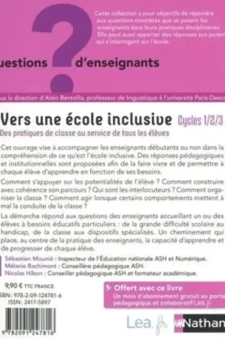 Vers une école inclusive. Des pratiques de classe au service de tous les élèves Cycles 1/2/3, Sébastien Mounié