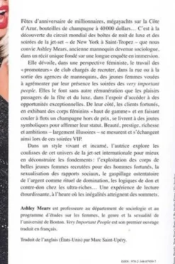 Very Important People. Argent, gloire et beauté : enquête au coeur de la jet-set, Ashley Mears