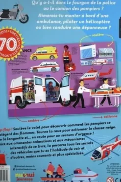 Véhicules de secours. Animations, tirette, volets à soulever, David Hawcock