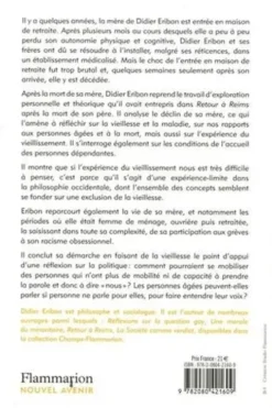 Vie, vieillesse et mort d'une femme du peuple, Didier Eribon