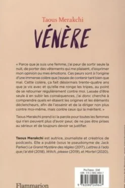 Vénère. Etre une femme en colère dans un monde d'hommes, Taous Merakchi
