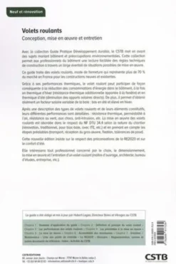 Volets roulants. Conception et mise en oeuvre, 3e édition, Hubert Lagier