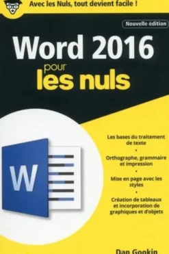 Word 2016 pour les nuls, Dan Gookin