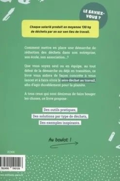 Zéro déchet au boulot ! Les clés pour réussir une transition vers le zéro déchet au travail, Sophie Frys